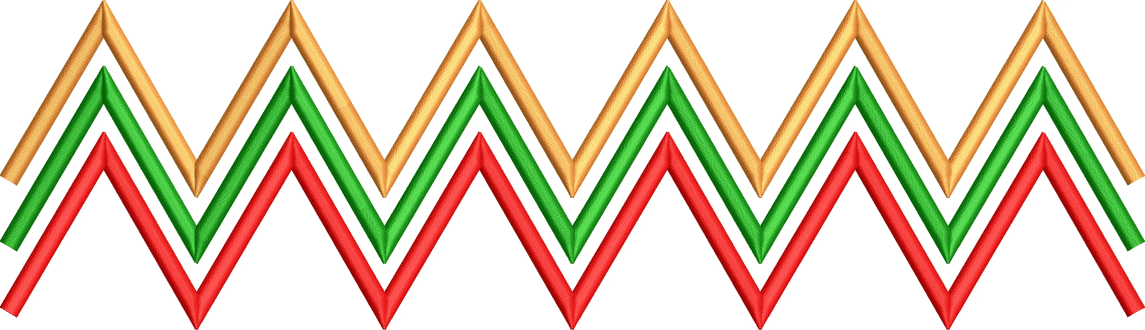 Zigzag bordür nakış tasarımı