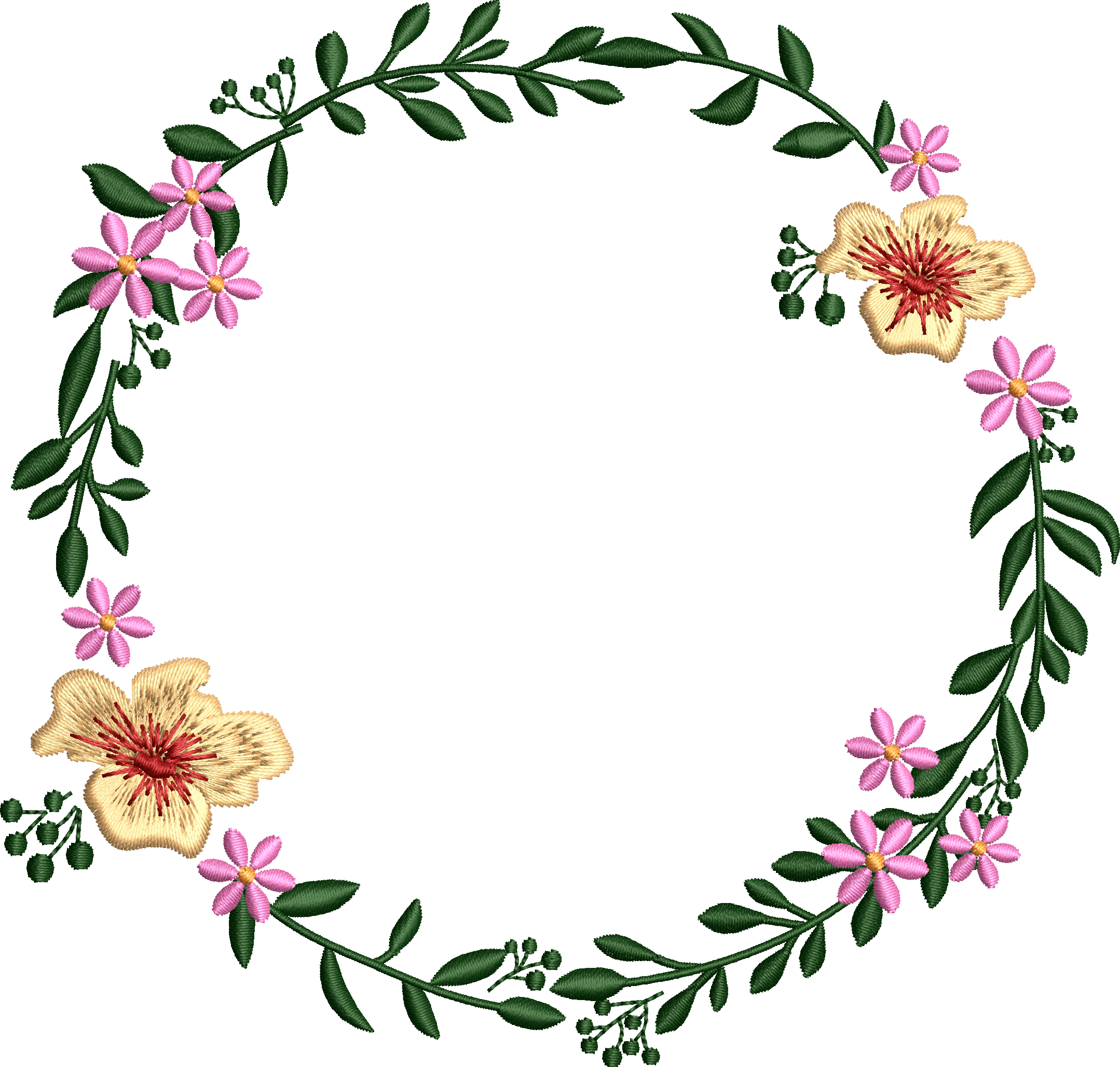 Garland 104f with flowers