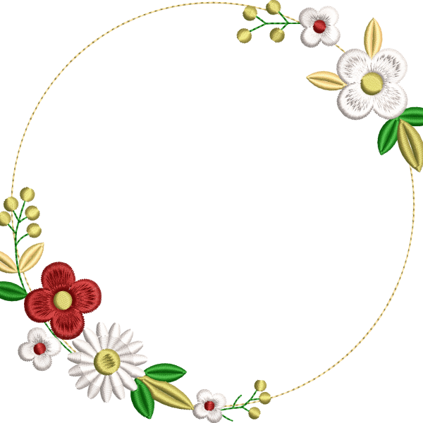 Çelenk 45f papatya çiçek daire