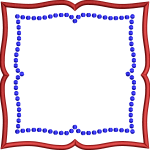 Frame napkin embroidery design 127f