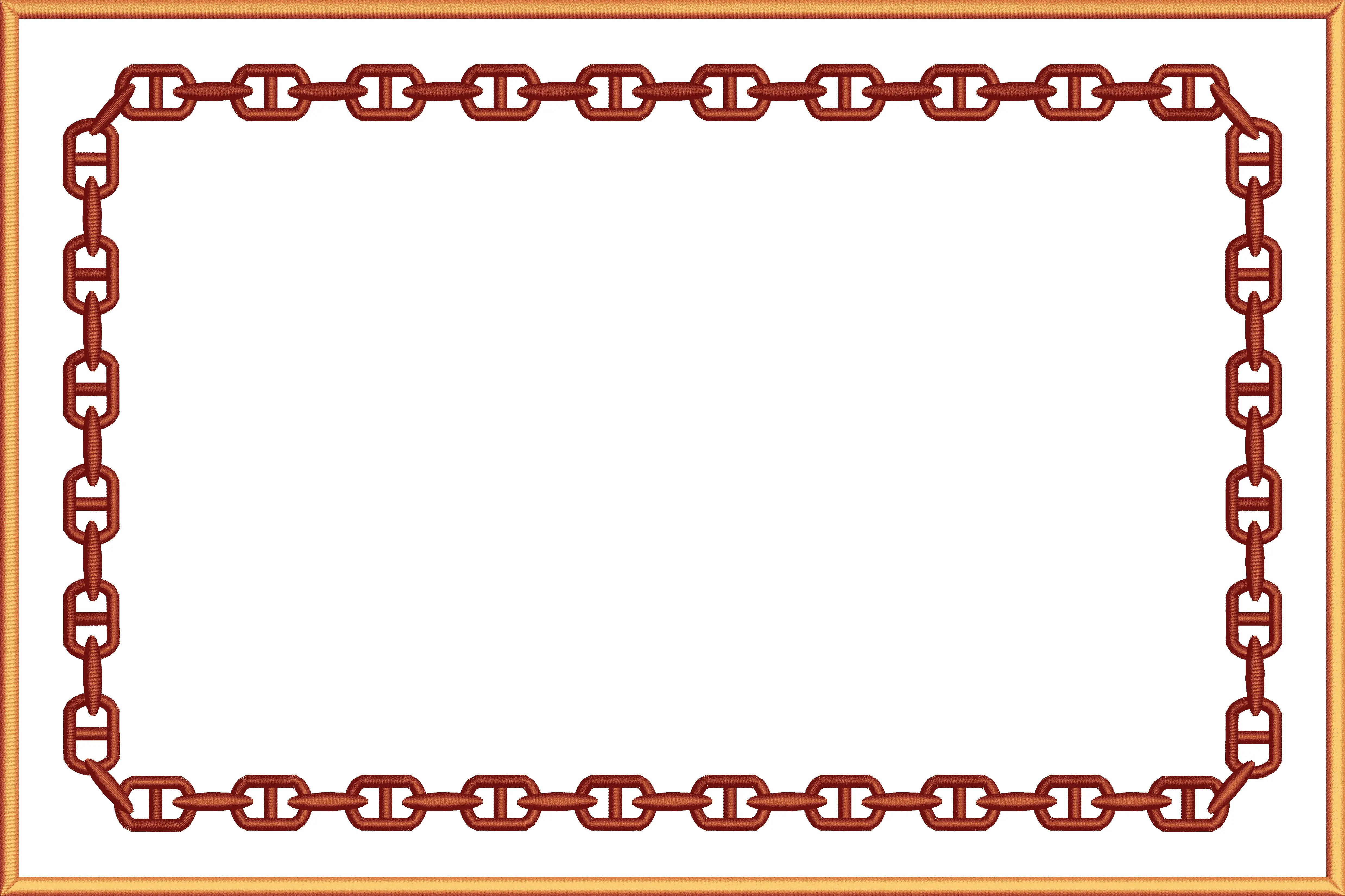 Frame 30f chain thick rectangle