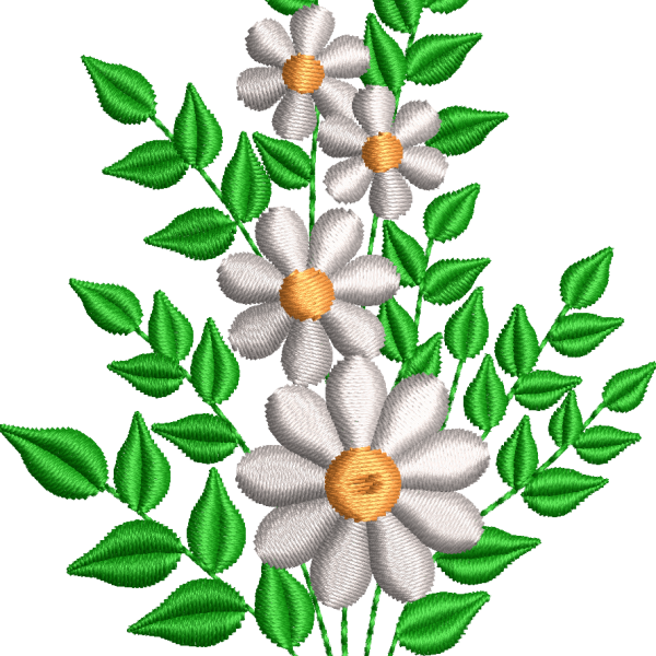 Çiçek nakış tasarımı