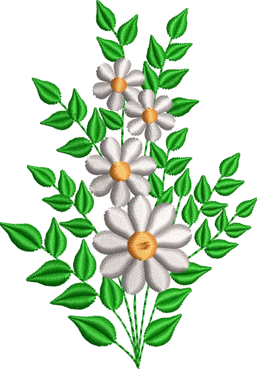 Çiçek nakış tasarımı