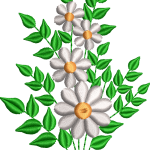 Çiçek nakış tasarımı