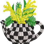 Demlik 7f sarı mimoza çiçek