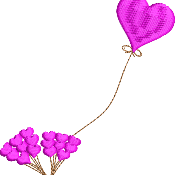 Kalp 2f kalp balon çiçek