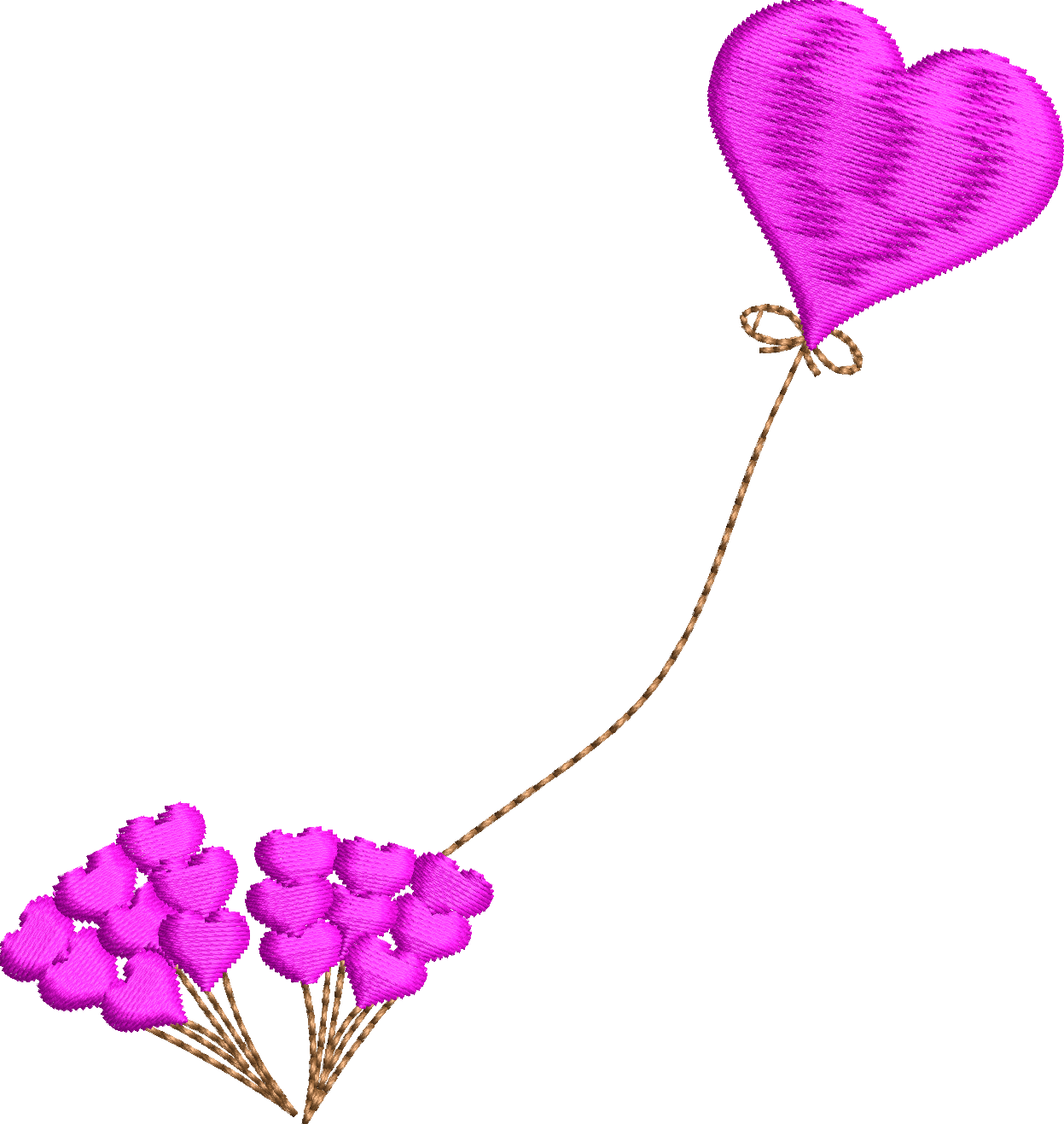 Kalp 2f kalp balon çiçek