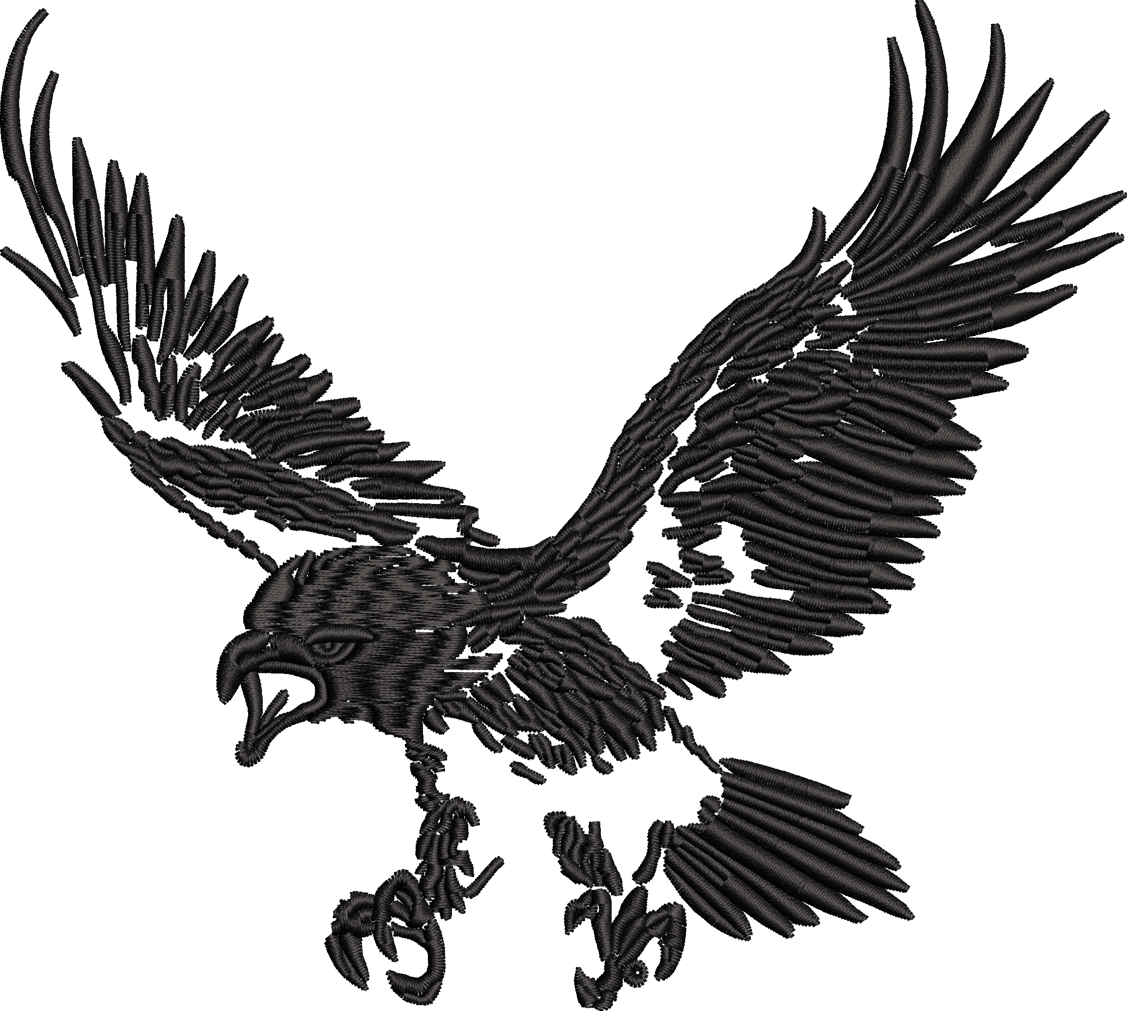 Eagle-falcon embroidery design 5f