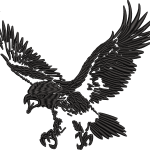 Eagle-falcon embroidery design 5f