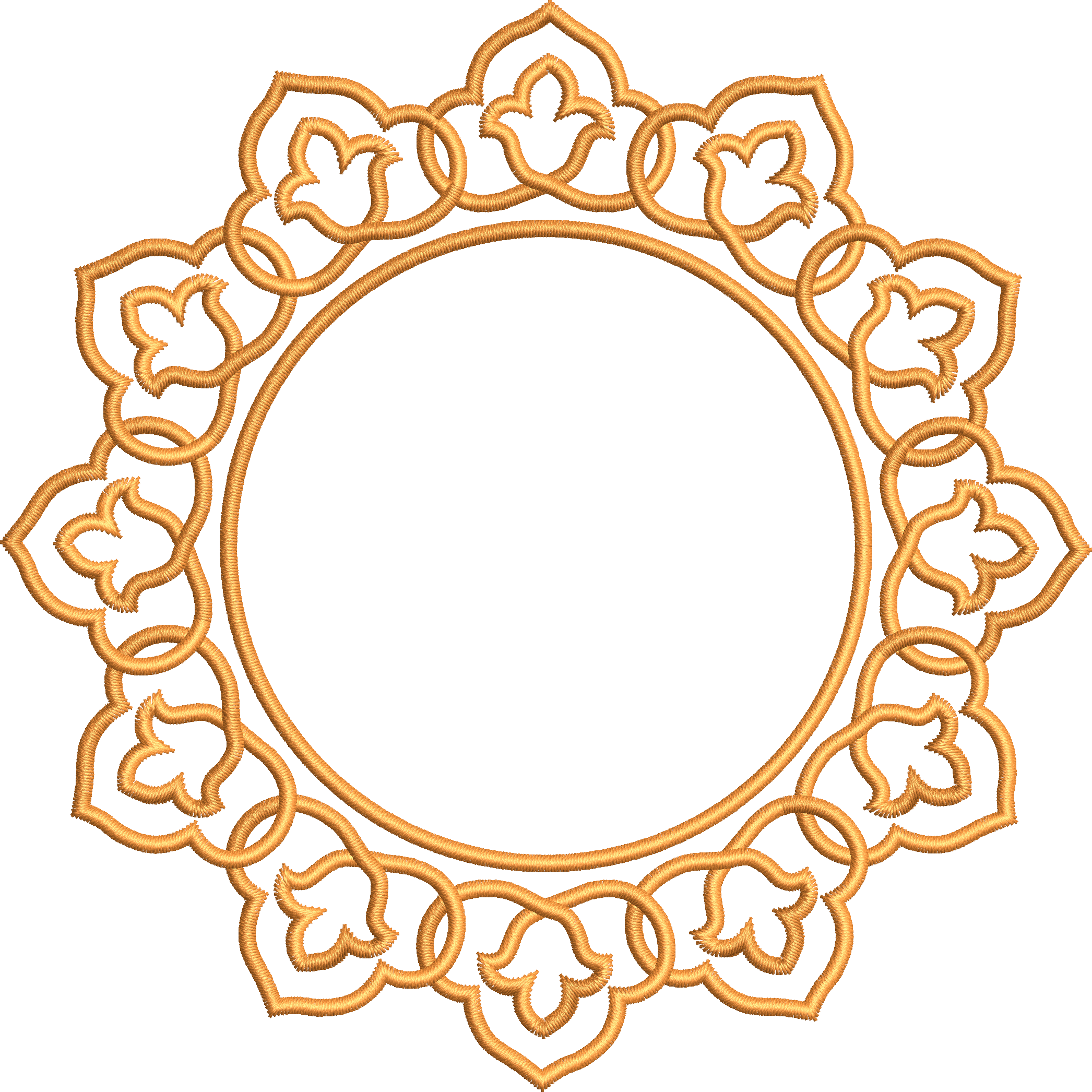 Cocktail napkin 5f circle pattern