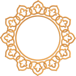 Cocktail napkin 5f circle pattern