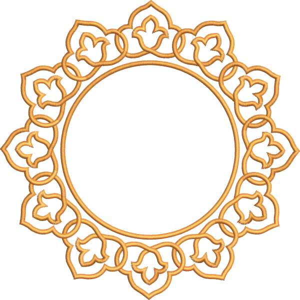 Cocktail napkin 5f circle pattern