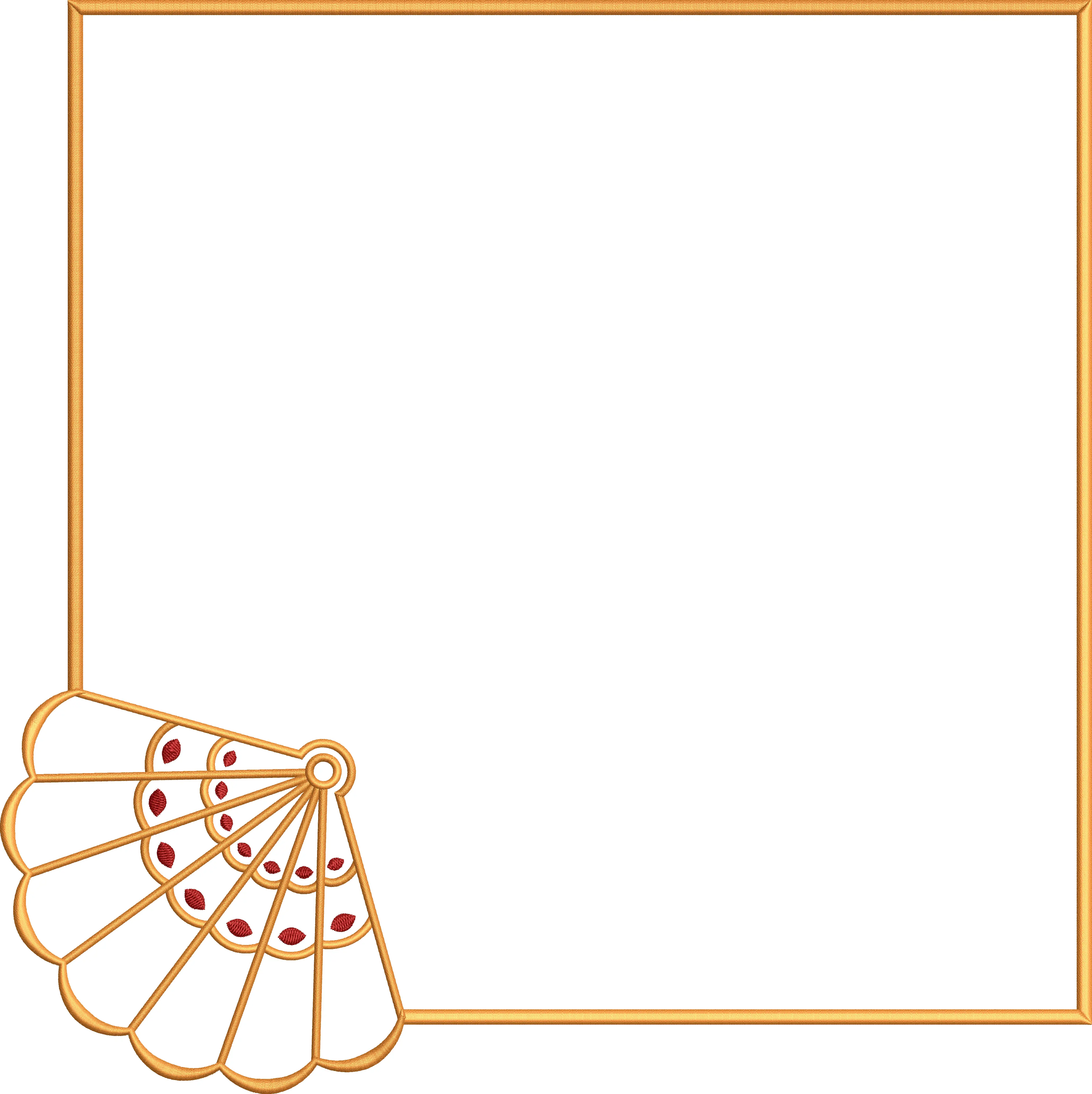 Square napkin 127f fan