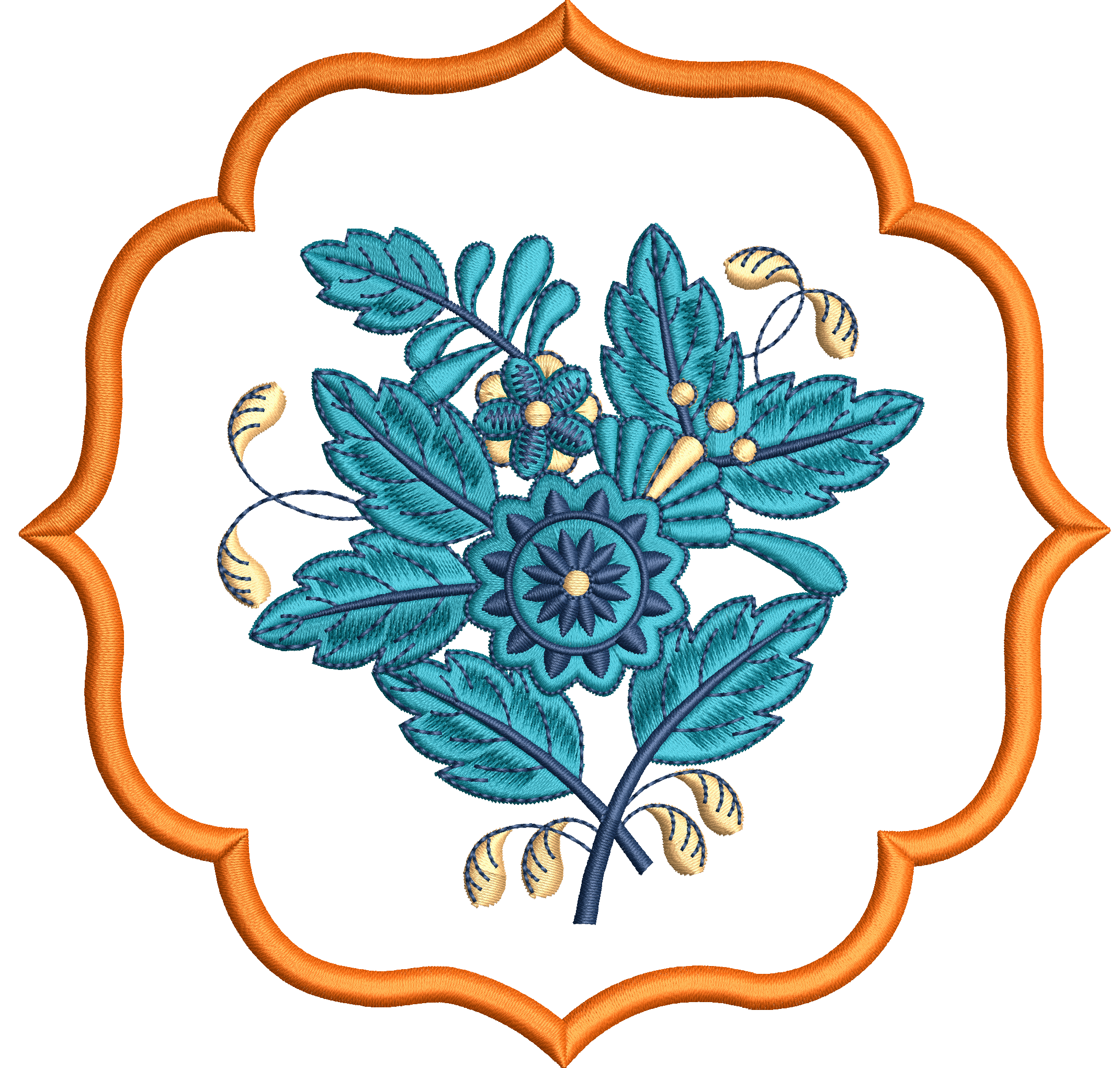Napkin 2f blue flower