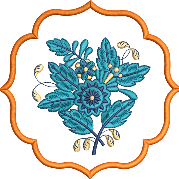 Napkin 2f blue flower
