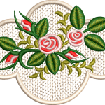 Napkin 59f corner flower