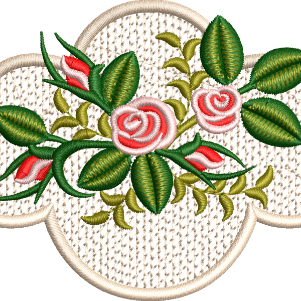 Napkin 59f corner flower