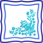 Peçete 63f köşe çiçek