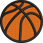 Basketbol topu nakış tasarımı 2f