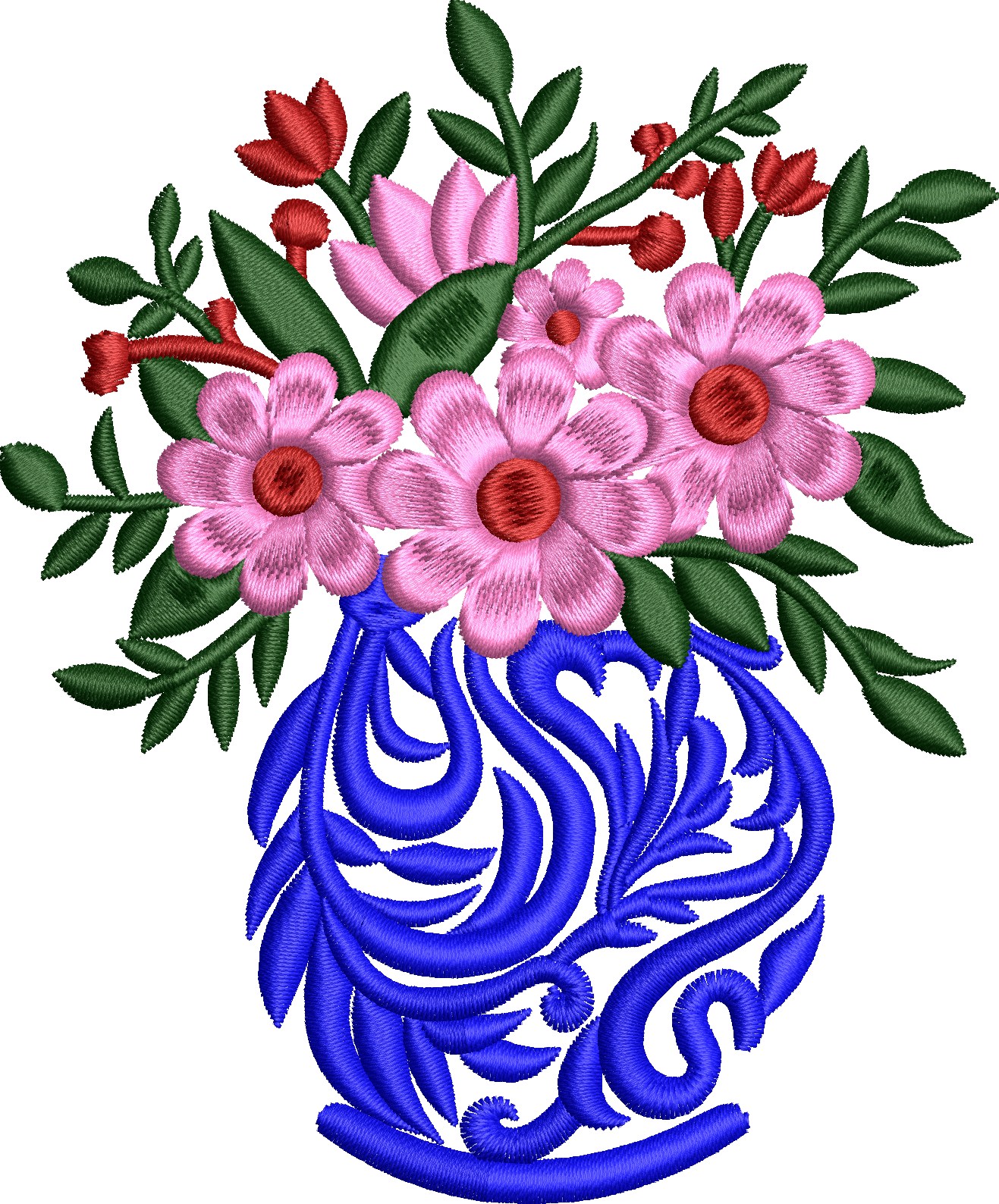 Vazo 21f çiçekli