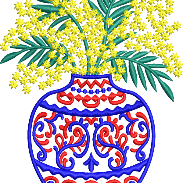 Vazo 28f sarı çiçek