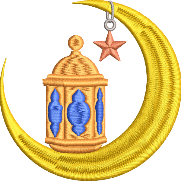 Fenerli ay yıldız nakış tasarımı