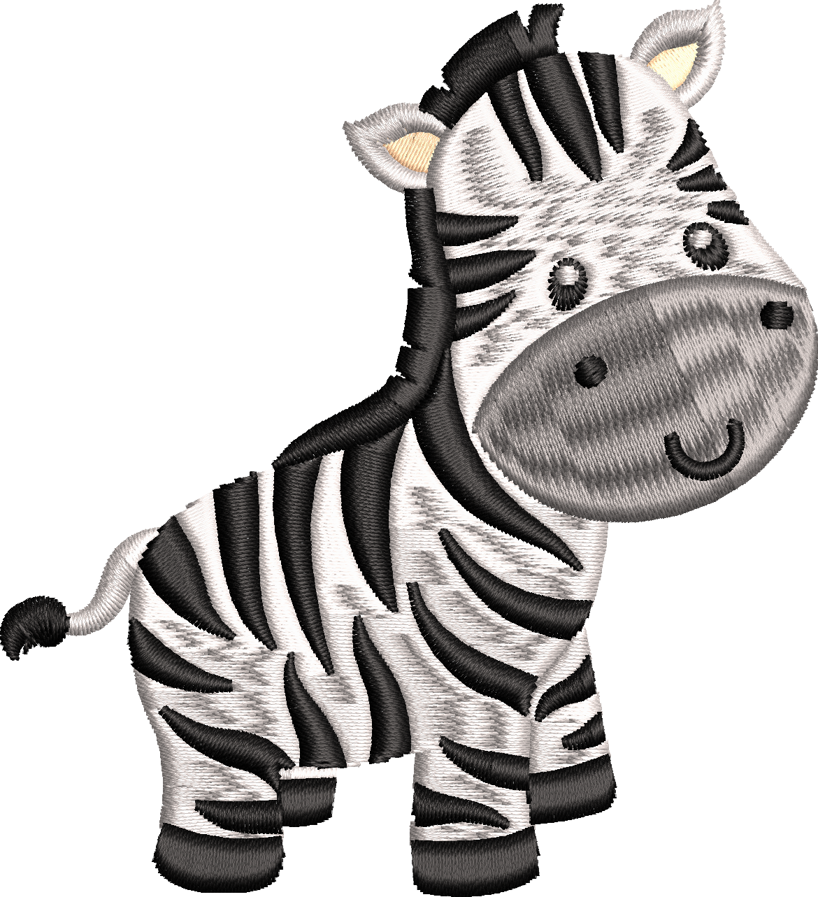 Zebra nakış tasarımı 4f