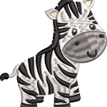 Zebra nakış tasarımı 4f