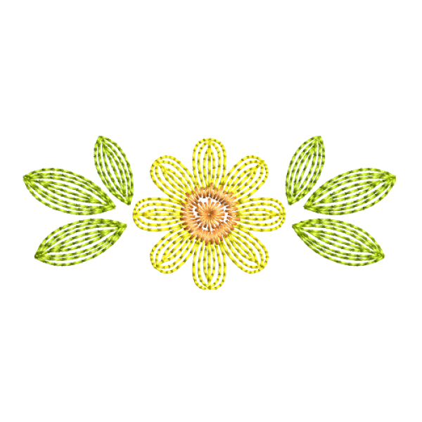 Boutonniere embroidery design