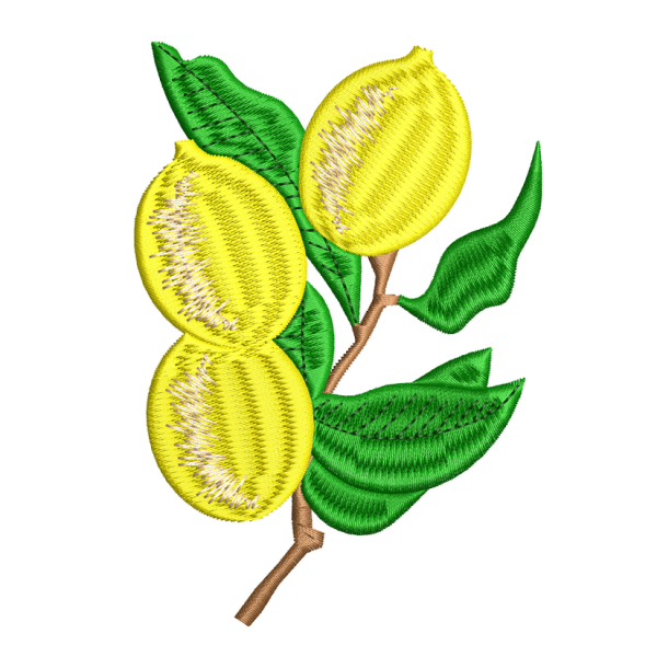 تصميم تطريز بموضوع الليمون - LIMON3F