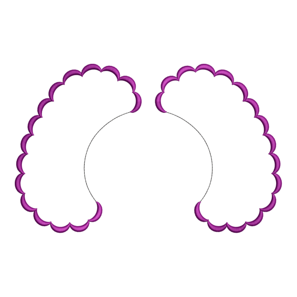 Collar embroidery design 12f